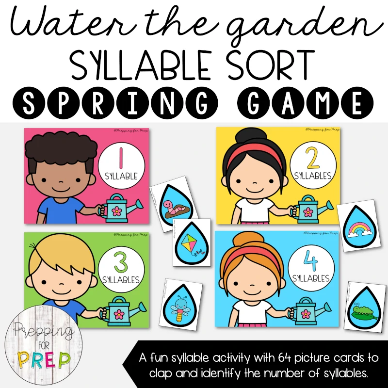 Water the Garden Syllable Sort Game